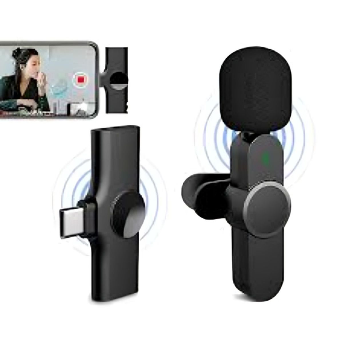 OEM - Micrófono Lavalier Solapa Inalámbrico Tipo - C Para Celular