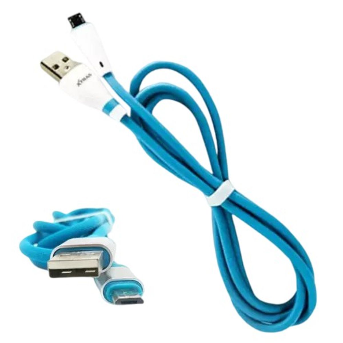 DBLUE - CABLE USB PLANO PARA IPHONEIPAD 5 6  BLUE