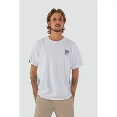 KAYA UNITE - Polera Hombre Strickly Blanca