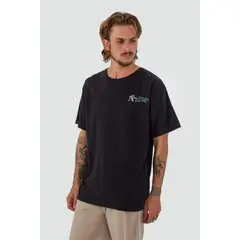 KAYA UNITE - Polera Hombre Earth Negra
