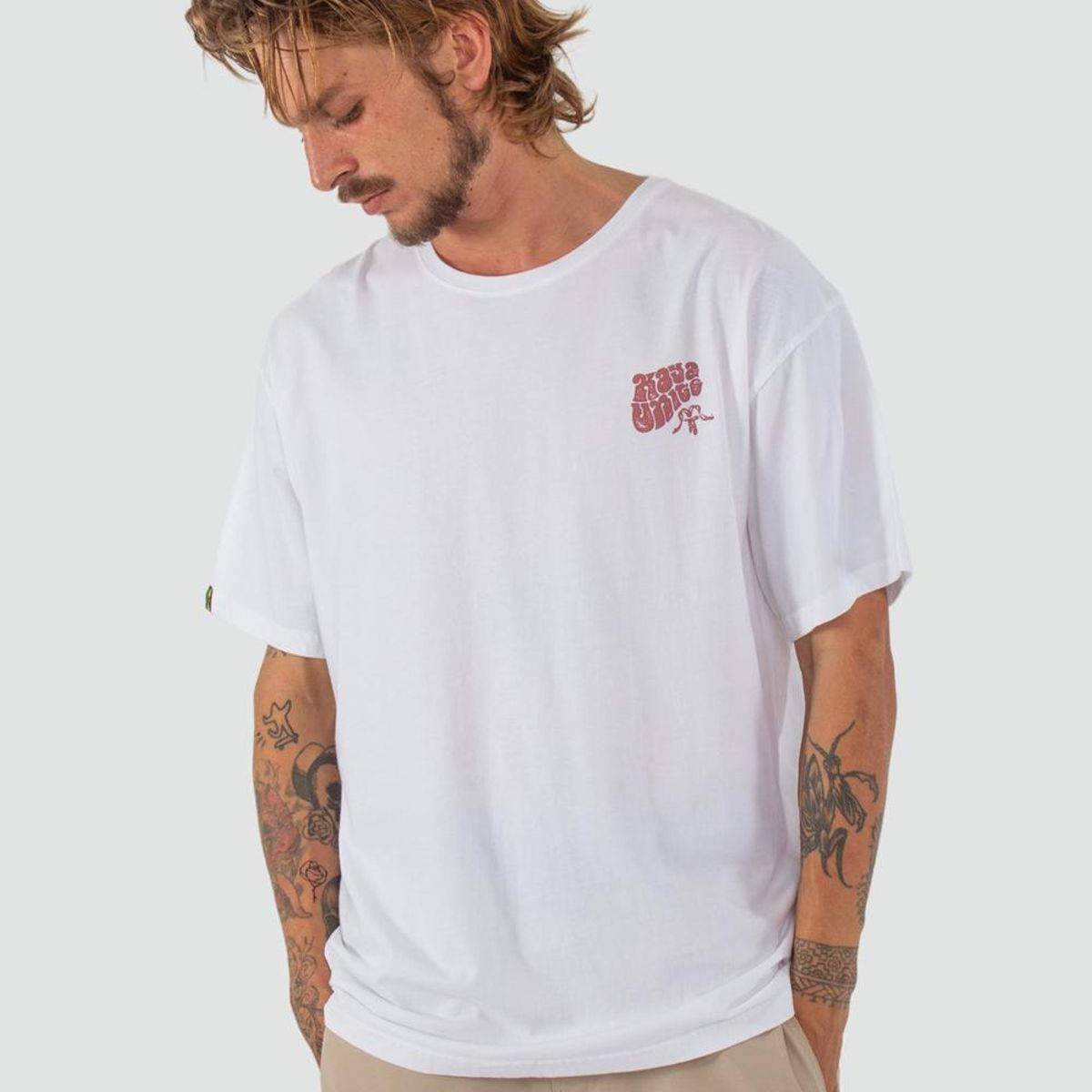 KAYA UNITE - Polera Hombre Orgánica Classy Blanca