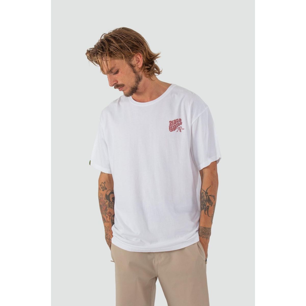 KAYA UNITE - Polera Hombre Orgánica Classy Blanca