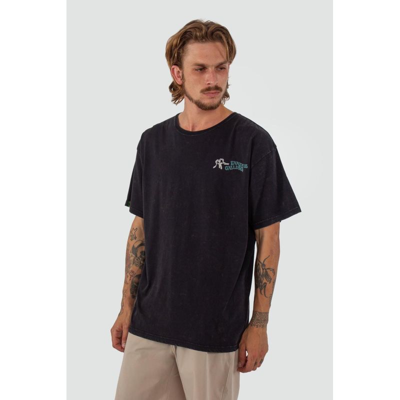 KAYA UNITE - Polera Hombre Earth Negra