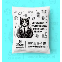GENERICO - 100 Bolsa Courier Compostables con cierre adhesivo 45×55 cm