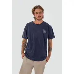 KAYA UNITE - Polera Hombre Strickly Navy