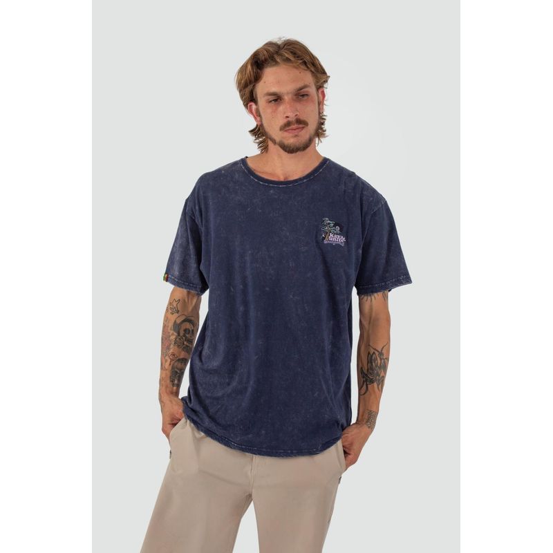 KAYA UNITE - Polera Hombre Strickly Navy