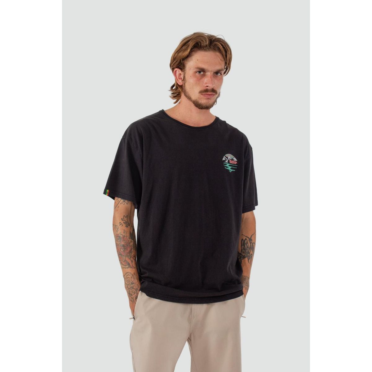 KAYA UNITE - Polera Hombre Escape Negra