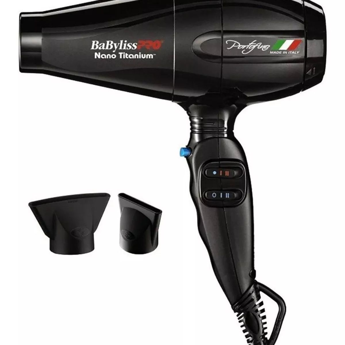 BABYLISS PRO - Secador de pelo BaBylissPRO Nano Titanium Portofino 6600 Negro
