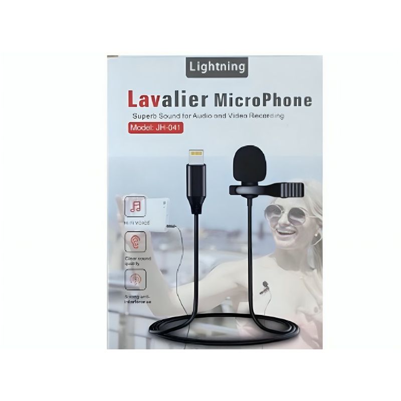 OEM - MICROFONO LAVALIER CONEXIÓN COMPATIBLE CON IPHONE