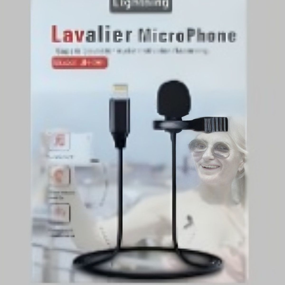 OEM - MICROFONO LAVALIER CONEXIÓN COMPATIBLE CON IPHONE