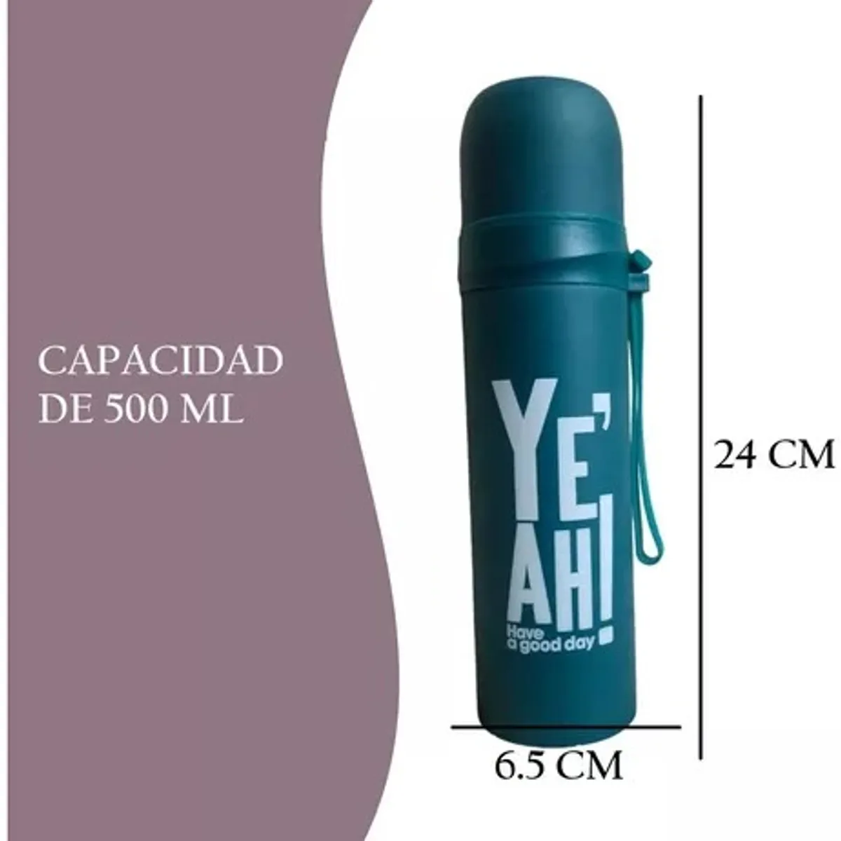 GENERICO - Termo Botella Agua Botella Térmica Acero Inoxidable 500 Ml