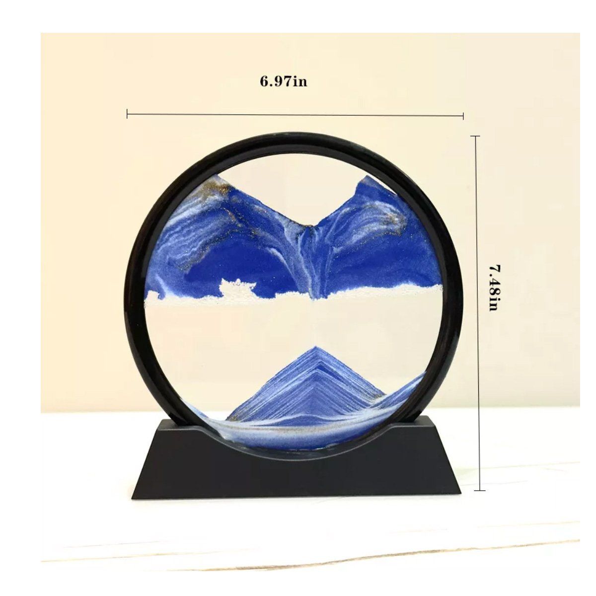 GENERICO - 3d Reloj De Reloj De Arena Paisaje Natural Fluyendo  COLOR Amarillo