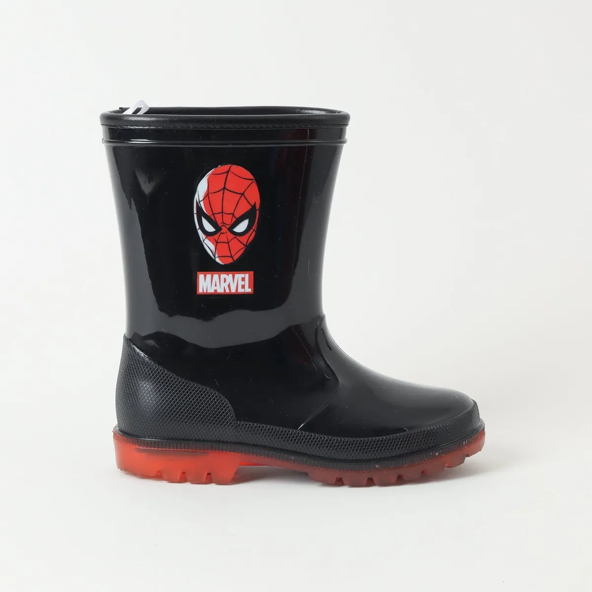 MARVEL - Bota De Agua Con Luces Y Chiporro Niño Spiderman Negro Marvel