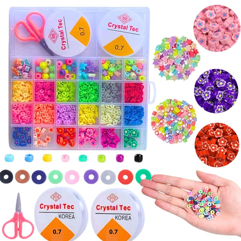 GENERICO - Kit De Pulseras Y Collares Medium Set Manualidades Para Niña