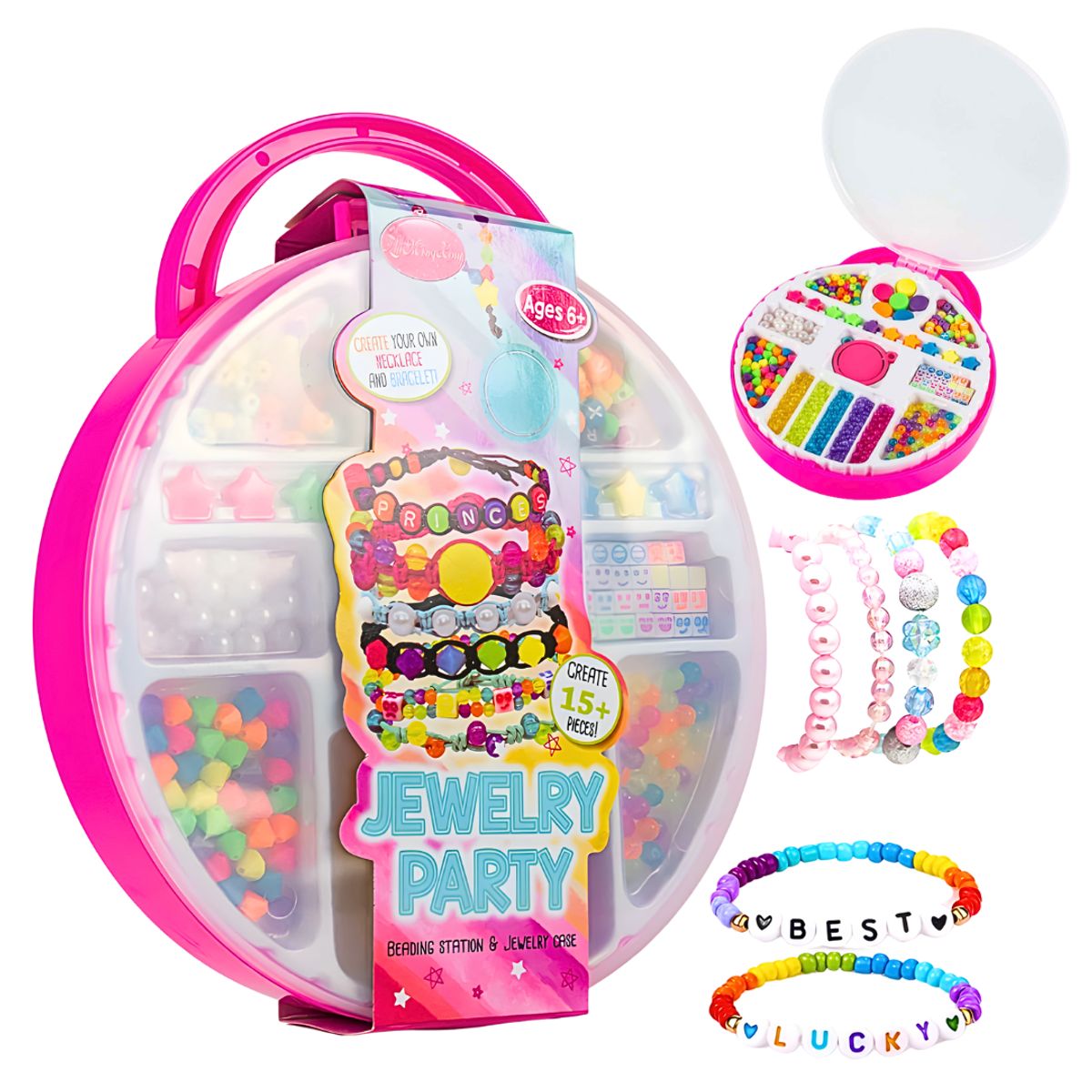 GENERICO - Kit Maleta Para Hacer Pulseras Y Collares Manualidades Niñas