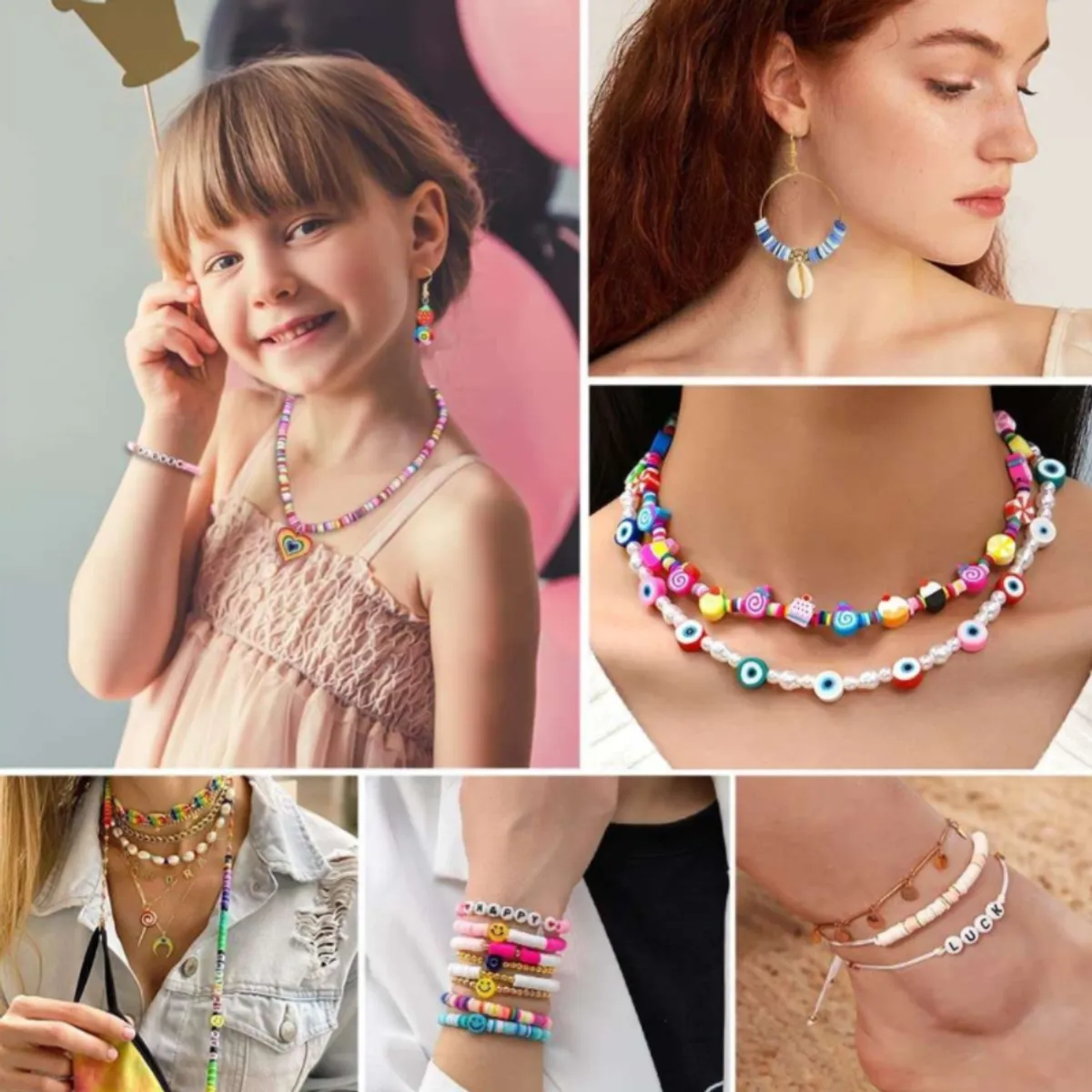 GENERICO - Kit Maleta Para Hacer Pulseras Y Collares Manualidades Niñas