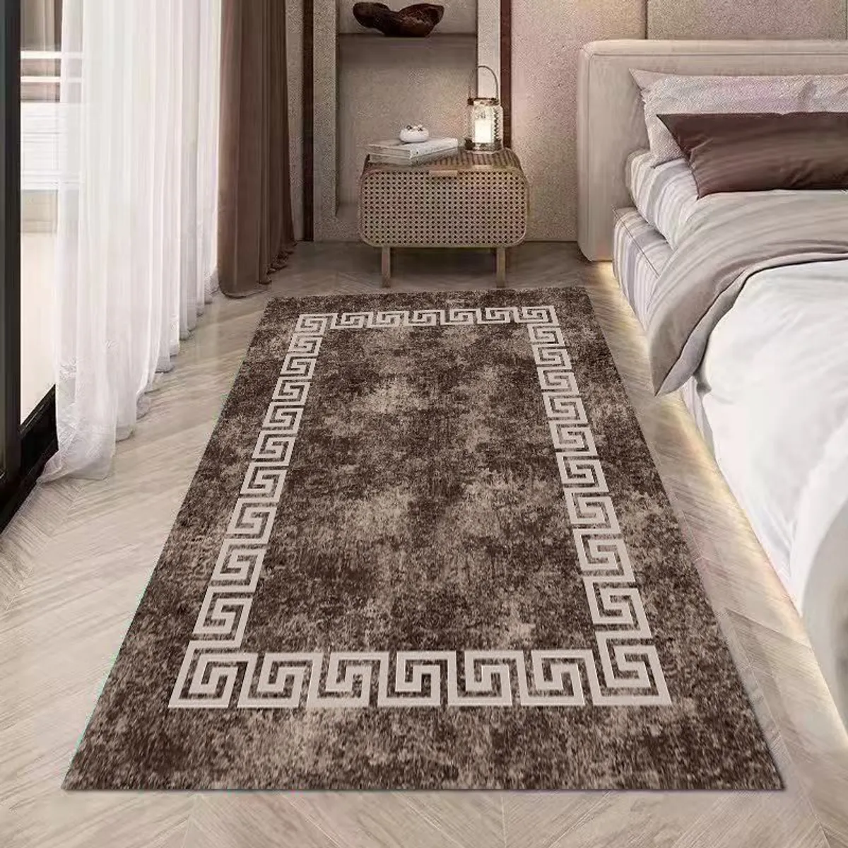 GENERICO - ALFOMBRAS LISAS PARA PASILLOS SIN PELOS CON DISEÑOS TRIDIMENSIONALES