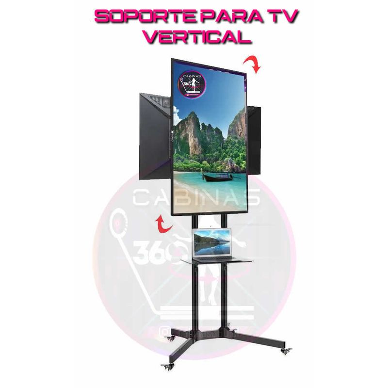 GENERICO - Soporte para TV Giratorio Vertical - Ideal para Videos en 360°