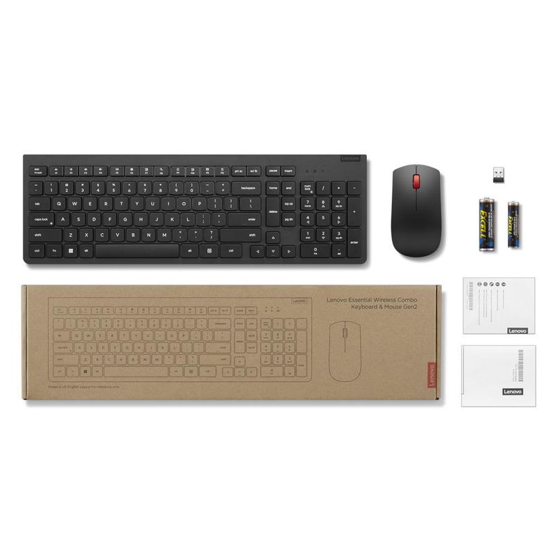 LENOVO - KIT TECLADO Y MOUSE LENOVO ESSENTIAL USB