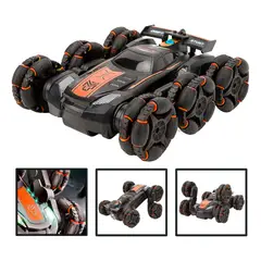 IPLAY - Auto De Acrobacia Rc Stunt Car 6 Ruedas Luz Sonido 24ghz N
