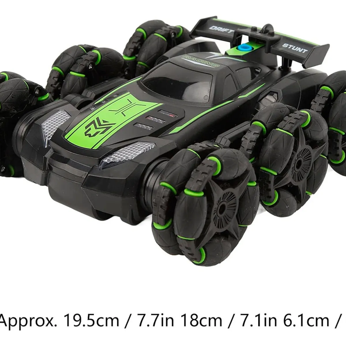 IPLAY - Auto De Acrobacia Rc Stunt Car 6 Ruedas Luz Sonido 24ghz V