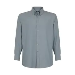 T WORLD - Camisa Oxford Classic Manga Larga