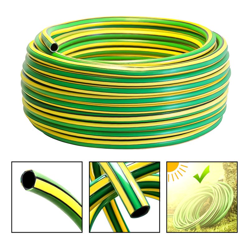 GENERICO - Manguera Riego Jardin 50m 3/4 P 20 mm Reforzada Proteccion Uv