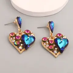 TIOZONEY - Pendientes de cristal de amor femenino