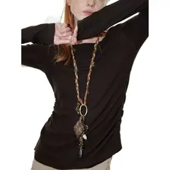 TIOZONEY - Collar Hand Knit Mujer Regalo