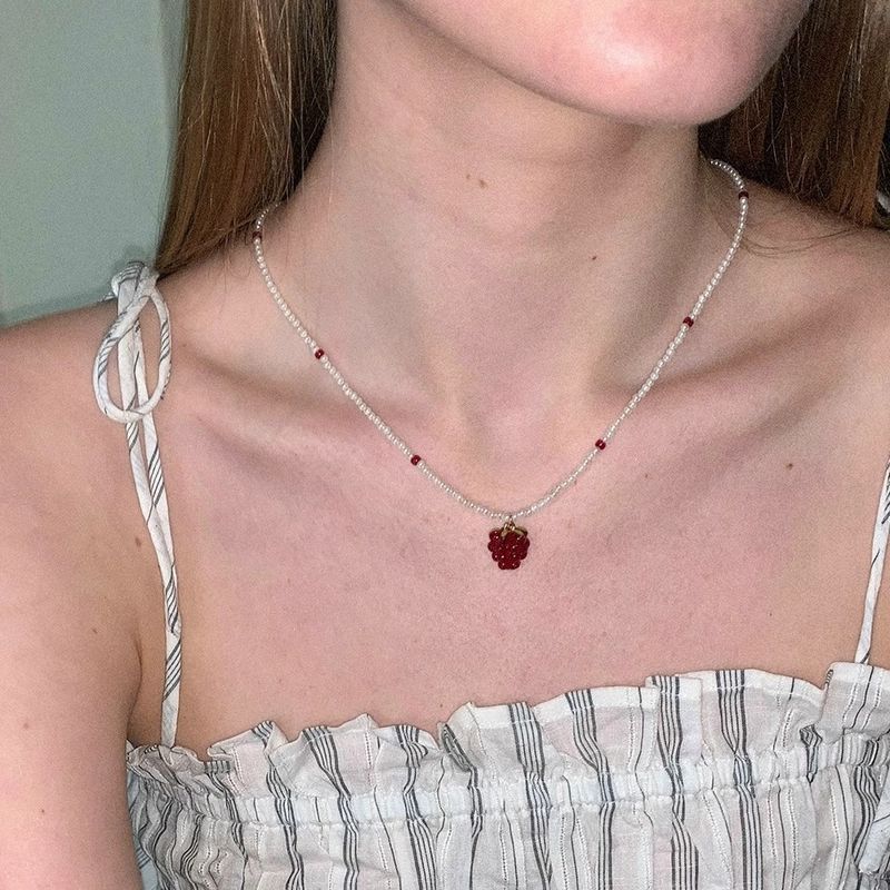 TIOZONEY - Collar Raspberry Shape Mujer Regalo