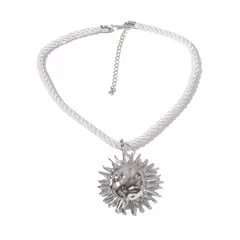 TIOZONEY - Collar de colgante de sol grande para mujeres