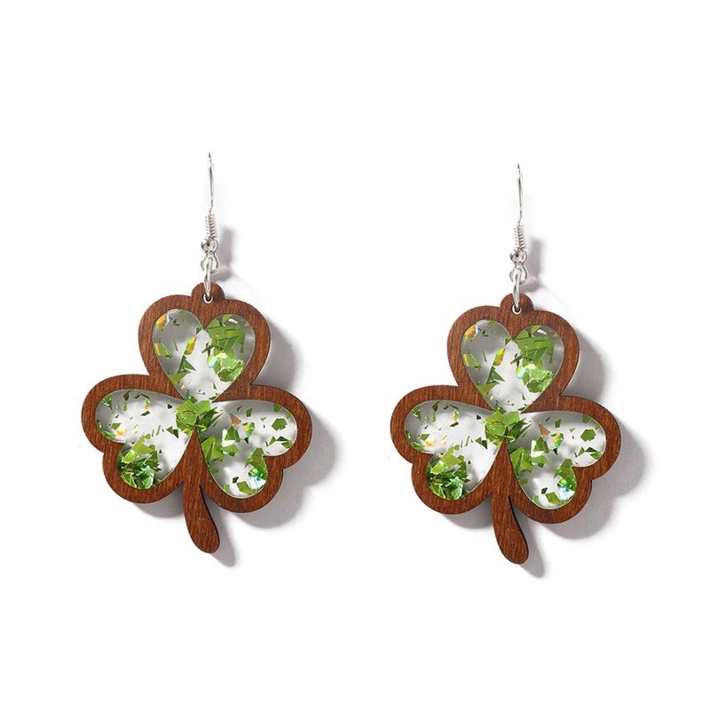 TIOZONEY - 2 pares de Pendientes de Pendientes de trébol