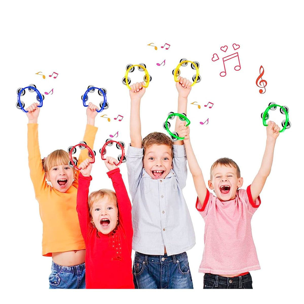 HONDO - PANDERO 4 PLÁSTICO NARANJA CJ-4-OR HONDO