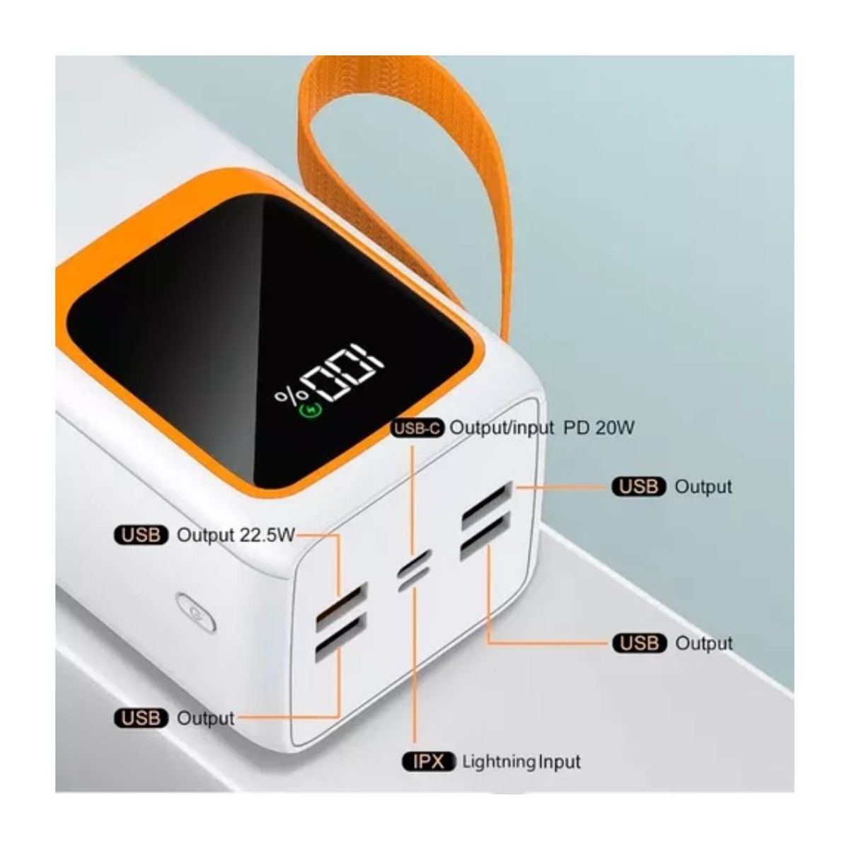 GENERICO - Bateria Cargador Portatil 50000 mah Powerbank Multipuertos