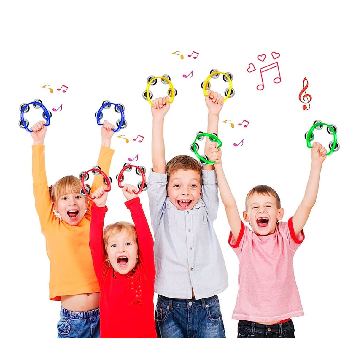 HONDO - PANDERO 4 PLÁSTICO AMARILLO CJ-4-YL HONDO