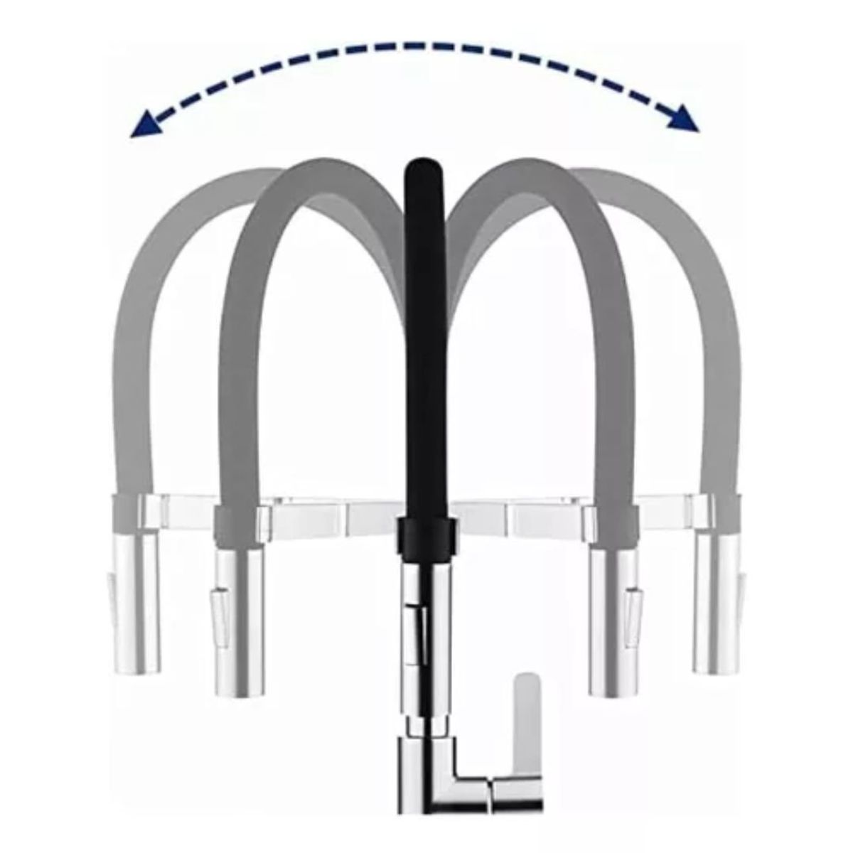 GENERICO - Llave Grifo Lavaplatos De Lujo Cocina Moderna Acero Cromado