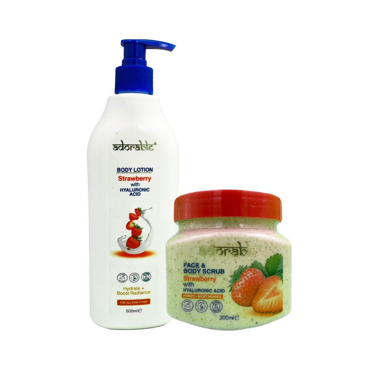 ADORABLE - Pack Adorable Corporal Frutilla & Ácido Hialurónico