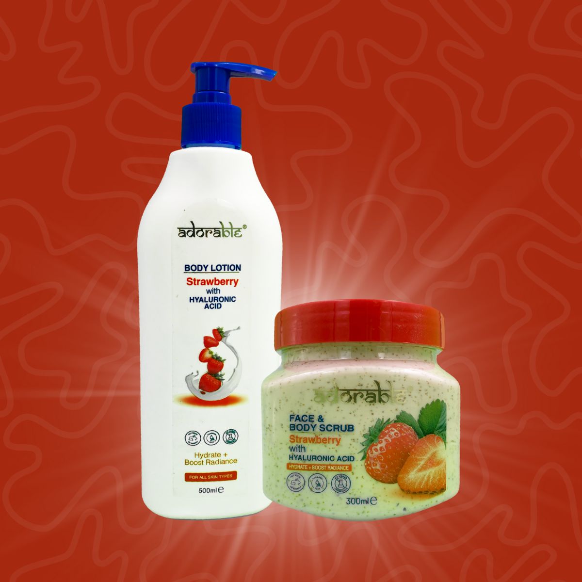 ADORABLE - Pack Adorable Corporal Frutilla & Ácido Hialurónico