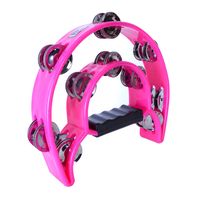 PANDERO MEDIA LUNA DOBLE FUCSIA