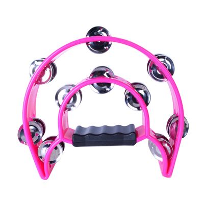 Imagen 2 del producto PANDERO MEDIA LUNA DOBLE FUCSIA