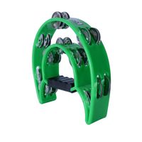 PANDERO MEDIA LUNA DOBLE VERDE