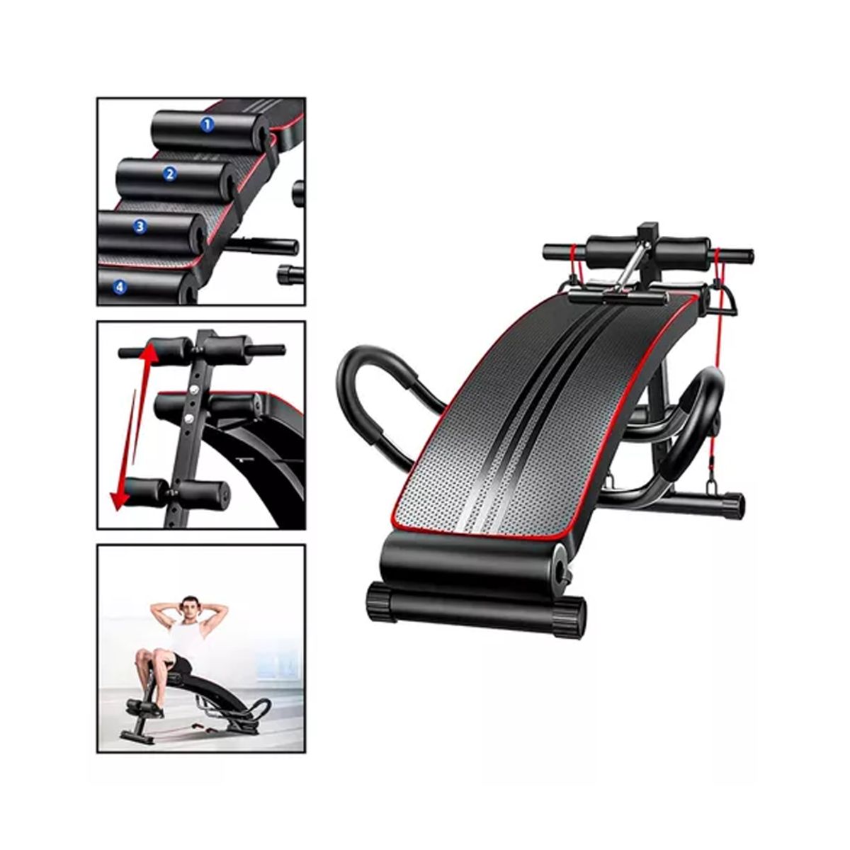 GENERICO - Banco De Abdominales Fitness Uso Multifuncional GYM M