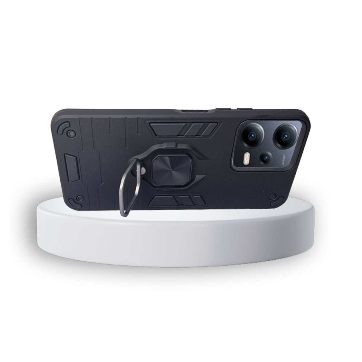 GENERICO - CARCASA ANILLO ANTIGOLPE PARA CELULAR XIAOMI REDMI 12 5G NEGRO