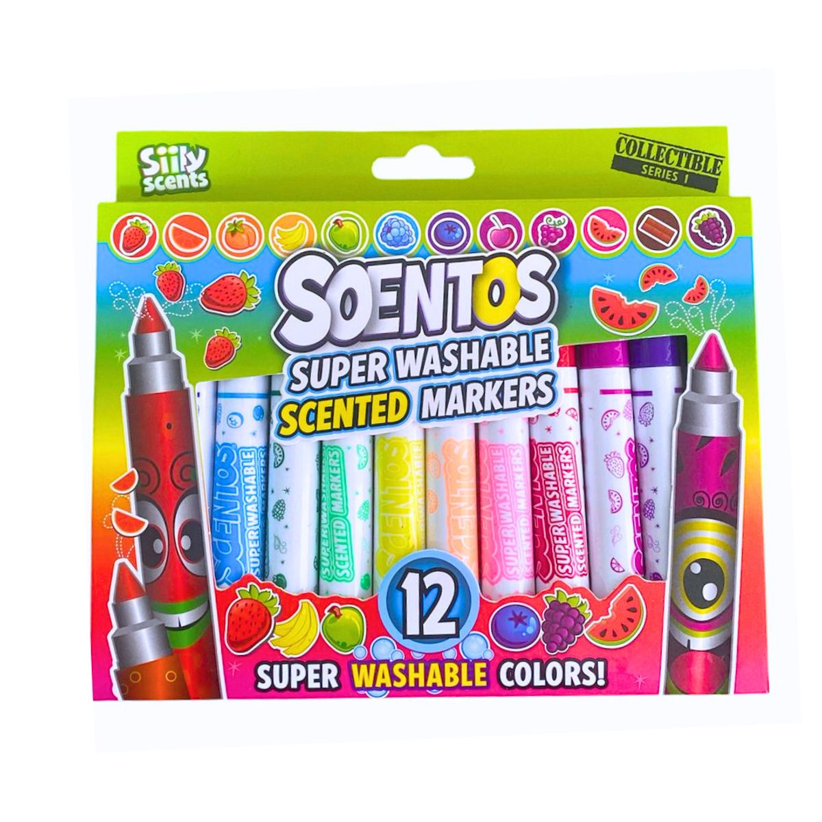 GENERICO - Plumones Flúor Lavables Con Aromas Frutales