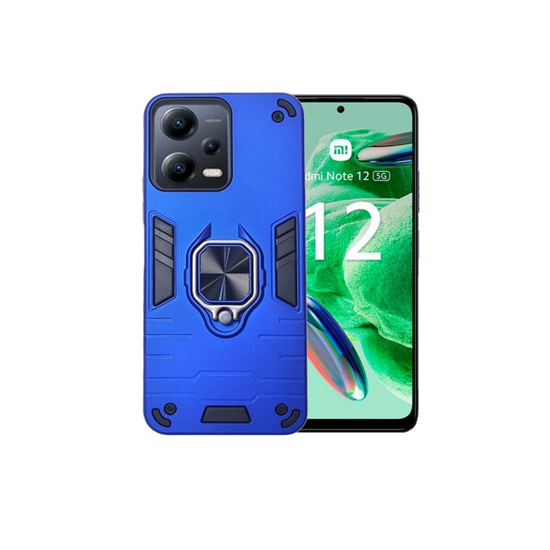 GENERICO - CARCASA ANILLO ANTIGOLPE PARA CELULAR XIAOMI REDMI 12 5G AZUL