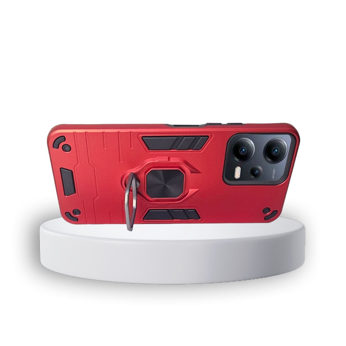 GENERICO - CARCASA ANILLO ANTIGOLPE PARA CELULAR XIAOMI REDMI 12 5G ROJO