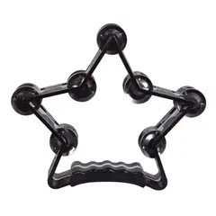 RMX - PANDERO FORMA DE ESTRELLA NEGRO TR-10