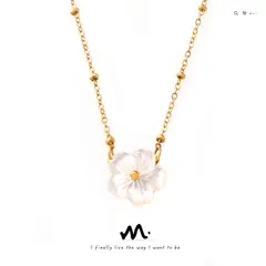 TIOZONEY - Colgante Flor Collar Mujer