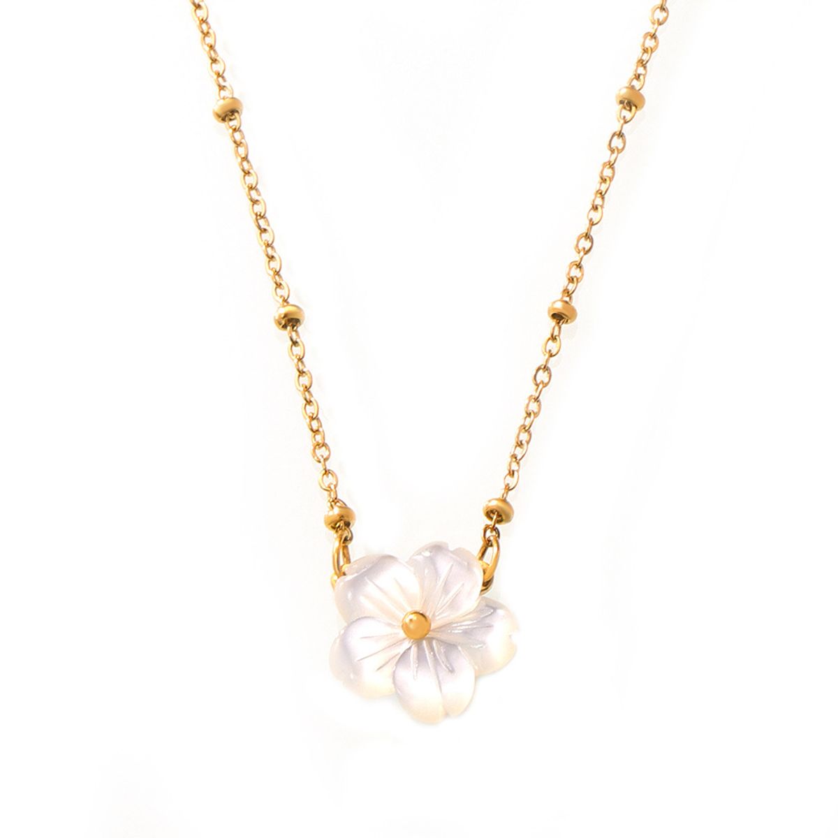 TIOZONEY - Colgante Flor Collar Mujer