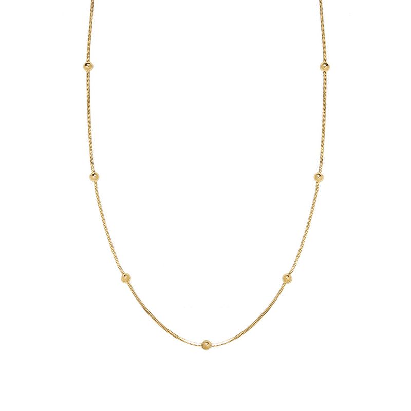 TIOZONEY - Bañado en oro Collar de moda para mujeres